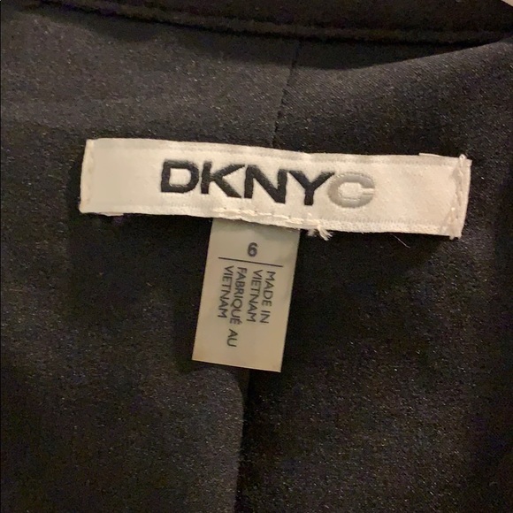 DKNY DKNYC blazer sz 6 black and white tweed - Picture 3 of 4